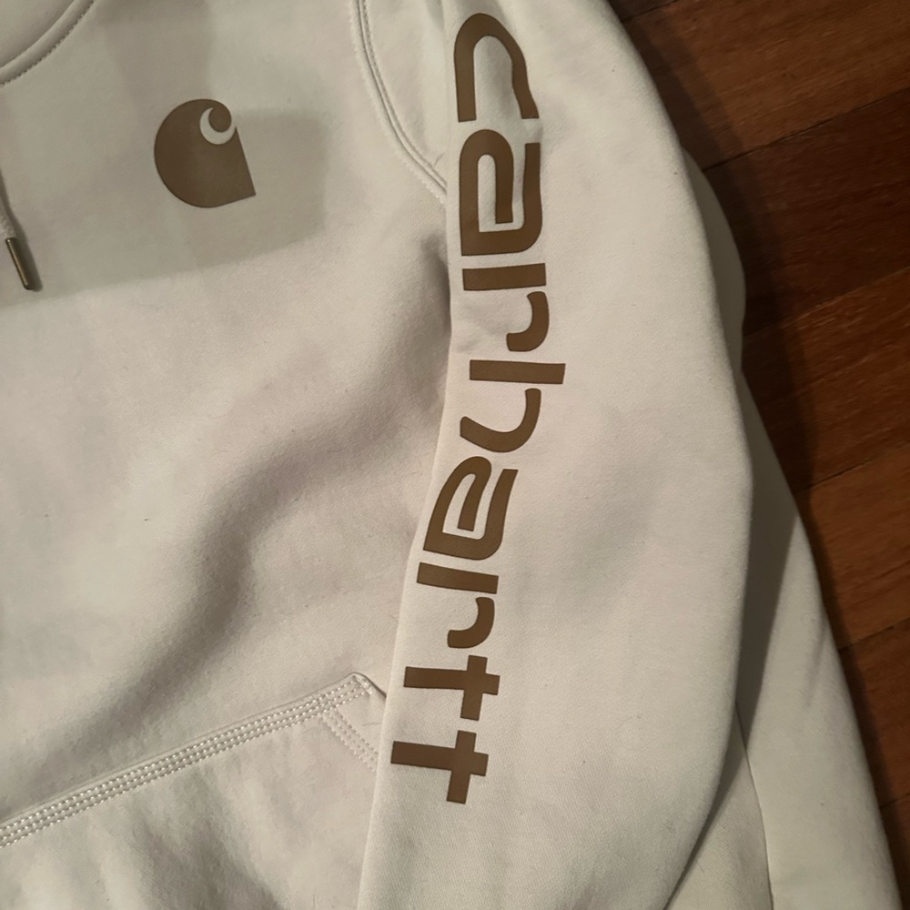 Carhartt Relaxed Fit Hoodie - Cream - Picture 2 of 3